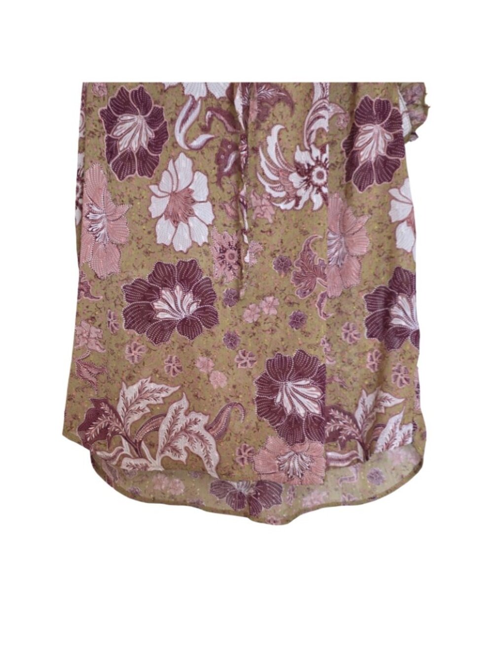 NWT Women's - Joie Floral Ruffled Blouse, Size XS - Picture 3 of 7
